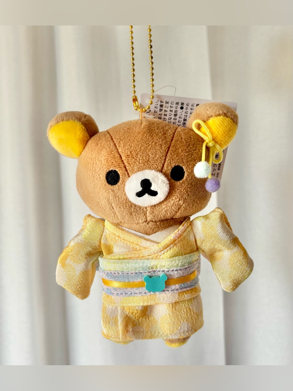 Rilakkuma Kimono Series Plush Bag Charm NWT Limited Edition Japan Exclusive NWT